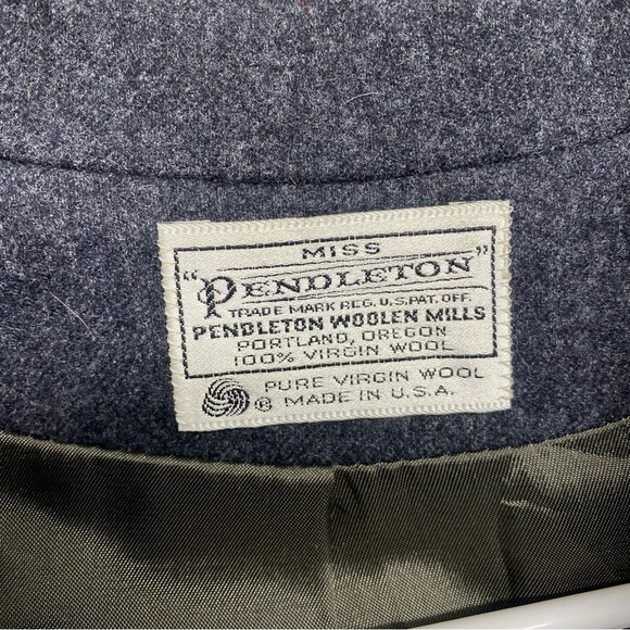 Vintage Pendleton Wool Blazer Structured Fit Jacket Dark Academia & Classic Core - Picture 5 of 10